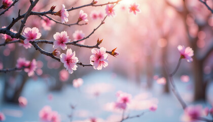 pink cherry blossoms