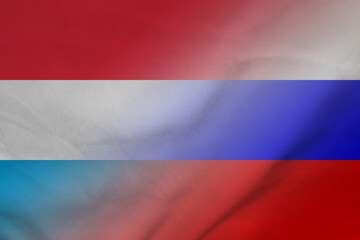 Luxembourg and Russia political flag transborder relations RUS LUX