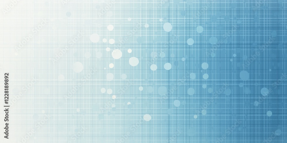 Poster Abstract background with a grid pattern and translucent circles creating a modern and clean aesthetic