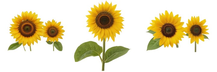 Fototapeta premium sunflower isolated on white