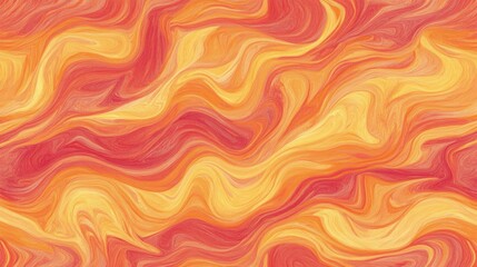 Abstract Swirling Warm Color Pattern Design