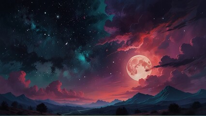 sunrise in the mountains