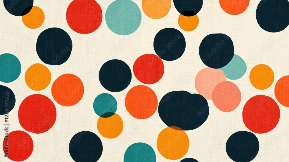 Aufkleber Abstract Colorful Circles Pattern Background Design