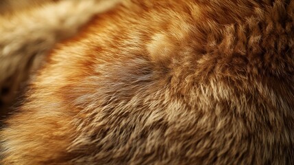 Red Fox Fur Texture Close Up Image