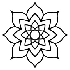 Awesome Manda art  vector illustration