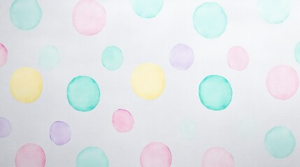 Pastel Circles Watercolor Abstract Background Design