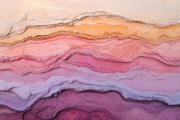 Naklejka premium aerial orthographic view of colorful desert mountains their layered red orange and purple sedimentary stripes creating