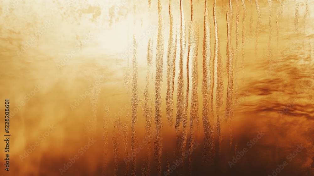 Poster Abstract Golden Texture with Vertical Lines