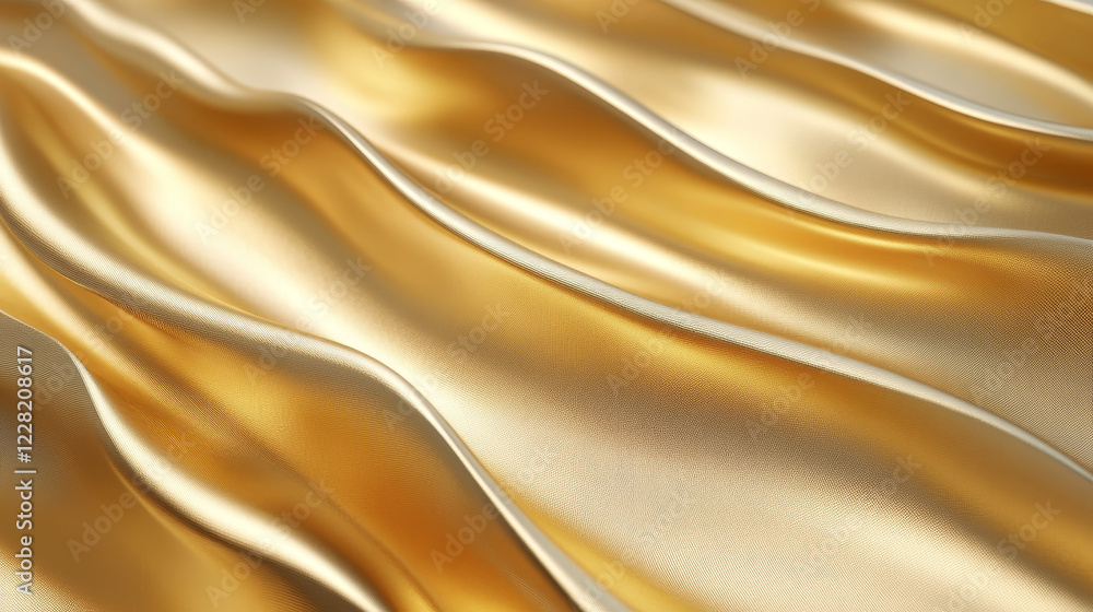 Fototapete A 3D rendering of flowing curve lines, creating a dynamic and smooth background with a sense of movement and depth.