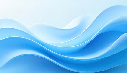 Fototapeta premium Abstract Blue Waves Flowing Softly Design