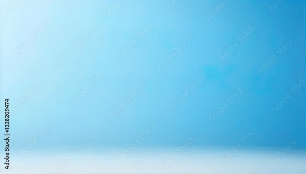 Poster light blue gradient background studio setting
