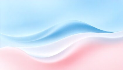 Abstract Pastel Blue and Pink Wave Design