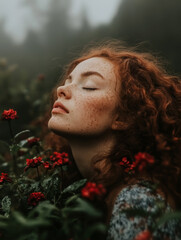 Naklejka premium Surreal Human Portrait Art