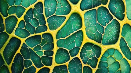 Abstract Green and Yellow Network Texture Background, Digital Art, Web Design