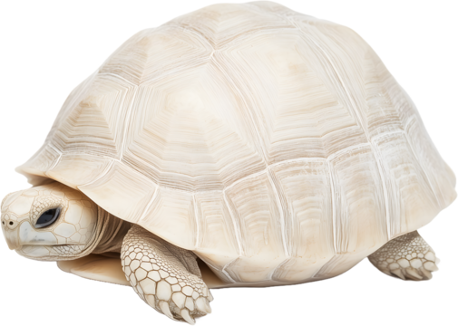 Serene White Turtle Statue