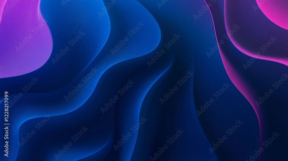 Aufkleber colorful abstract waves in a blue and purple gradient create a dynamic visual experience