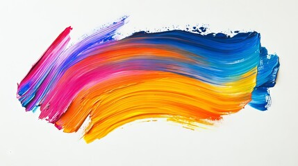 Bright and vibrant abstract paint strokes showcase creativity and artistic expression