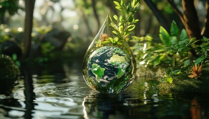 Earth's Fragile Ecosystem: A Teardrop of Hope