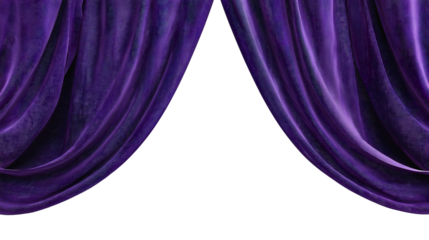 Elegant Purple Velvet Curtains for Luxurious Home Decor and Theater Staging