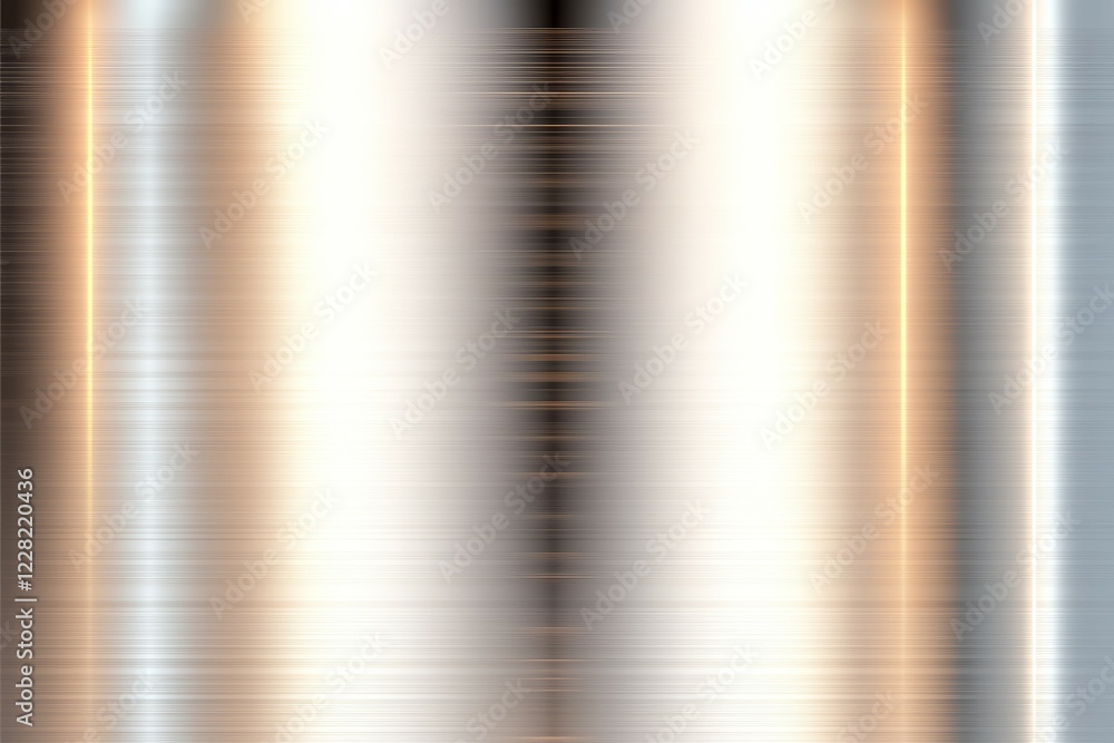 Aufkleber shiny silver surface with a pattern of lines