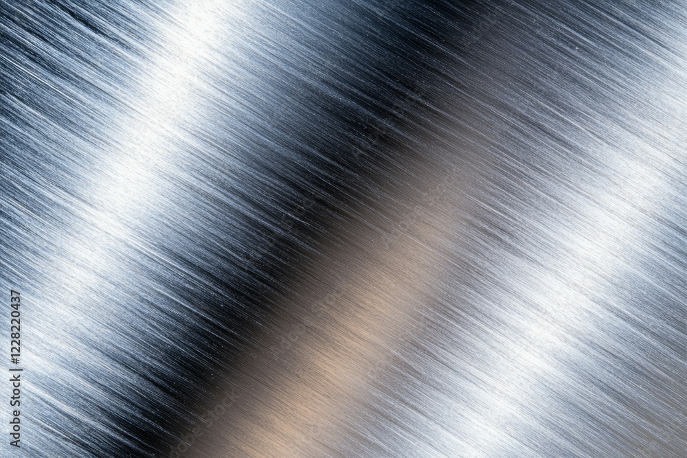 Poster silver metal surface with a pattern of lines and dots