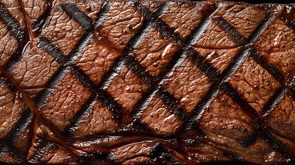 close up of a grill meat texture