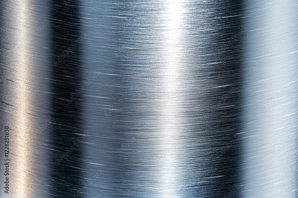 Poster silver object with a shiny surface