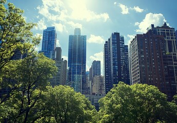 Obraz premium Transforming urban skylines how smart city innovations
