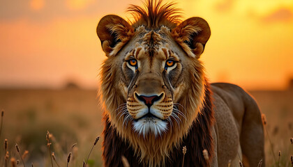 Lioness Close-Up in Natural Habitat for Wildlife and Safari Blogs