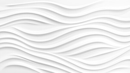 Obraz premium Abstract white wavy background texture.