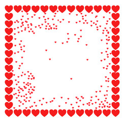 Abstract icons for your creativity. Heart. Photo frame. Presented in three formats: PNG SVG JPG. Pattern, vector. Red.