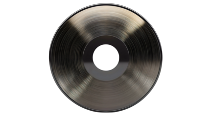 Vintage Vinyl Record Spinning on Turntable Showcasing Classic Black Disc and Nostalgic Sound