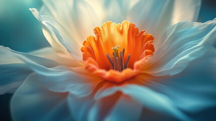 A Close Up View Of A Daffodil Flower