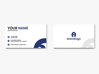 creative business card template Double-sided .landscape orientation. Horizontal layout. Vector illustration