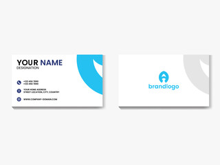 creative business card template Double-sided .landscape orientation. Horizontal layout. Vector illustration