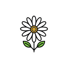 Flowers vector silhouette illustration