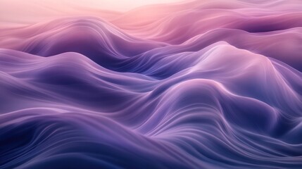 Obraz premium Abstract Purple and Pink Wave Landscape