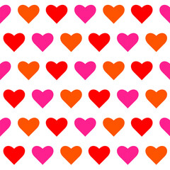 Cutie hearts pattern. Cute background for Valentines day. Vector background. EPS 10