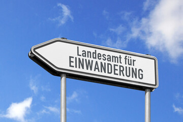 Landesamt für Einwanderung, Verkehrswegweiser, (Symbolbild)