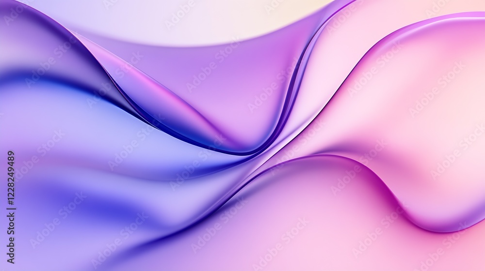 Poster smooth flowing gradient abstract background in pink purple and blue hues for design and branding : g