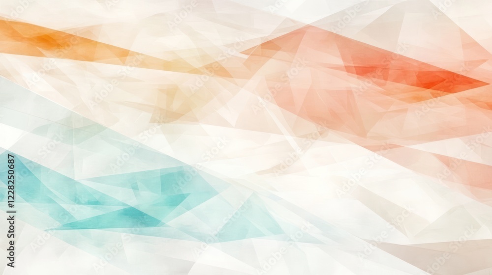 Poster Abstract Pastel Triangle Pattern Background Design