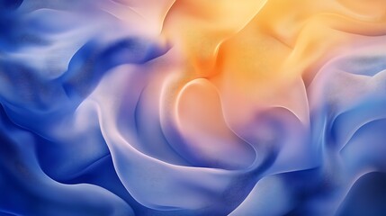 Obraz premium Vivid Abstract Gradient Swirls with Blue and Orange Hues for Artistic and Commercial Use : Generative AI