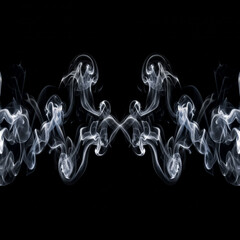 smoke on black background