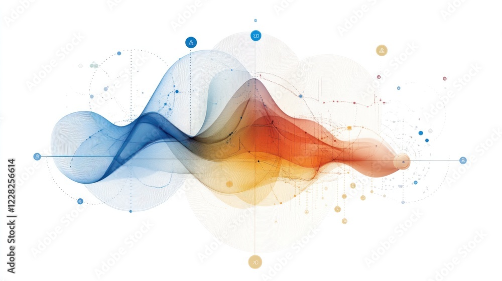 Poster Abstract Data Visualization Waveform Design