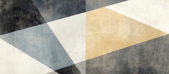 Abstract Geometric Shapes in Neutral Tones - Modern Art Design