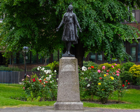 Princess Pocahontas Statue in Gravesend, Kent