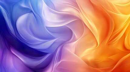 Obraz premium Colorful Swirling Abstract Pattern in Hues of Blue and Orange for Digital Backgrounds : Generative AI