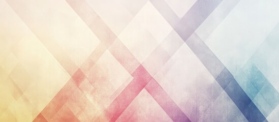 Abstract Pastel Geometric Background Design - Soft Hues