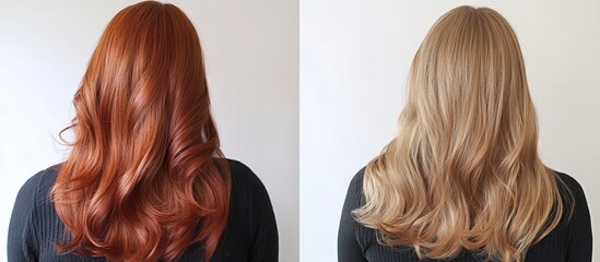 Woman's Hair Transformation: Copper Red to Blonde Balayage