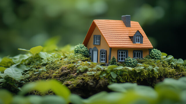Concepto inmobiliario. Casa en mano.